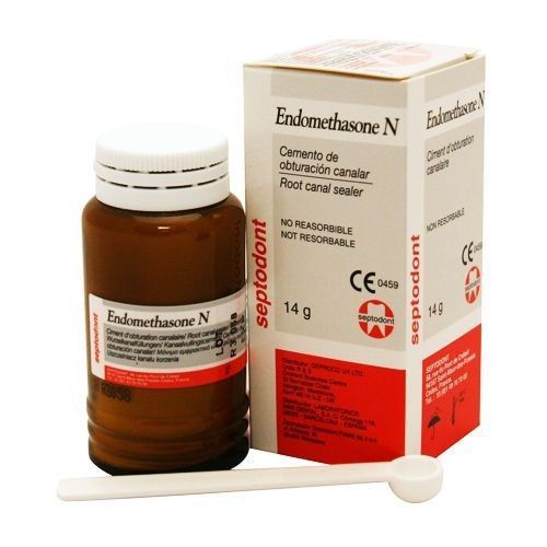 Endomethasone N материал для постоянной обтурации корневых каналов. Septodont Порошок 14 г Endomethasone N материал для постоянной обтурации корневых каналов. Septodont Порошок 14 г