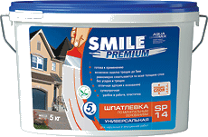 Шпатлевка Smile SP-14 Premium Универсальная 15 кг