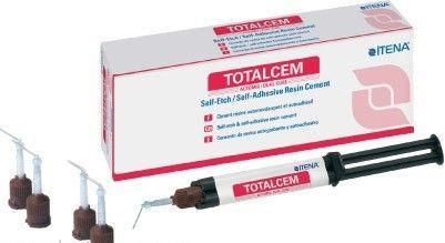 Самопротравливающийcя самоадгезивный композитный цемент TOTAL CEM Itena (тотал Цем) 1 шпр. 8 гр.