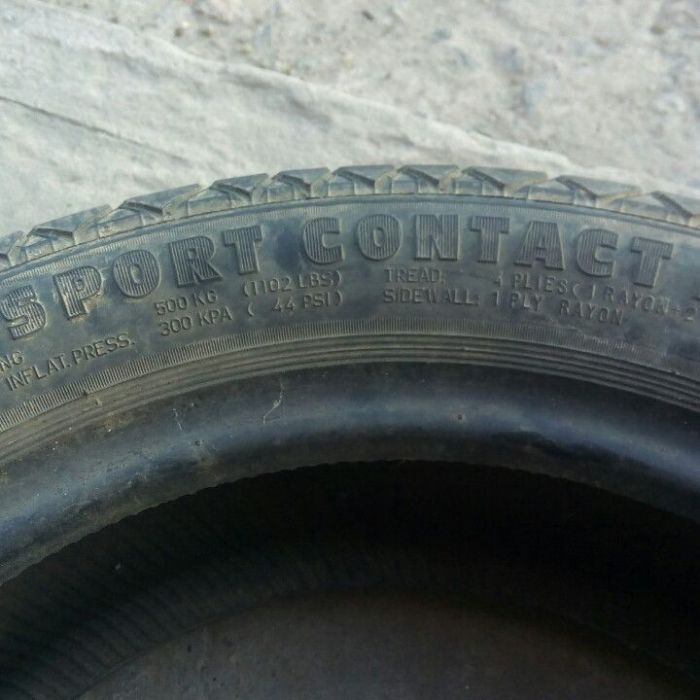 Шина continental sport contact 195/55/r15 У НАЯВНОСТІ 1 ШТ.