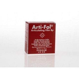 Артикуляционная фольга Bausch Arti-Fol 8 мк ширина 22 мм длина 20 м рулон BK 25 красная двусторонняя Артикуляционная фольга Bausch Arti-Fol 8 мк ширина 22 мм длина 20 м рулон BK 25 красная двусторонняя