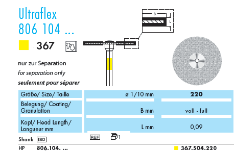 Алмазний диск NTI Ultraflex