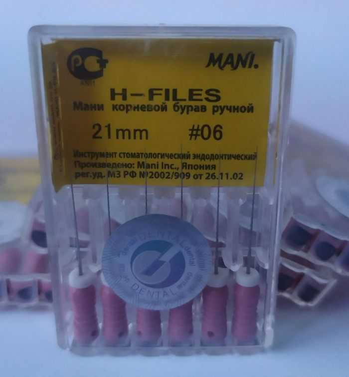 H-Files № 06 (21мм) 6шт/уп. Mani