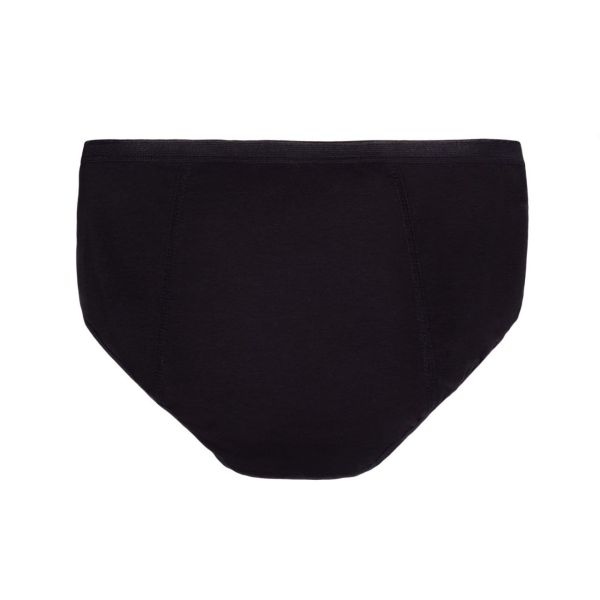 Сліпи трусики чорні з захисною ластовицею стандартного розміру