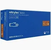 Рукавички нітрилові нітрилекс NITRYLEX basic уп./100 шт. nitrilex XL басик базик медицини, косметології, тату