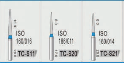 Стоматологические боры DIAMOND BURS TC-S